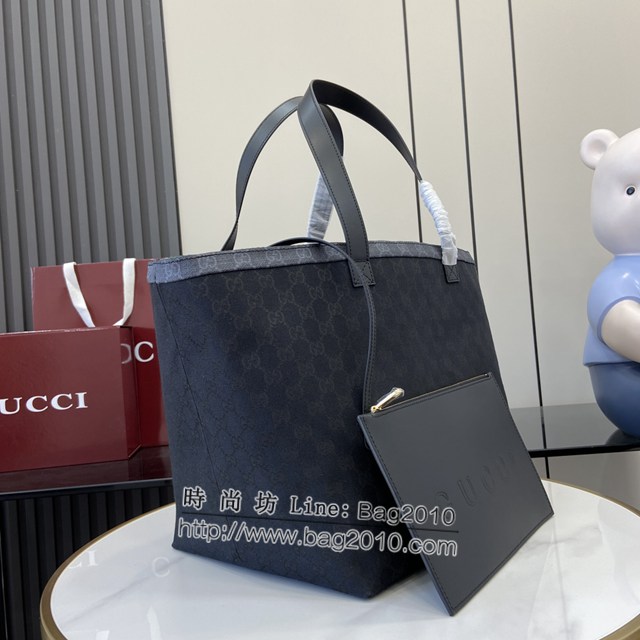 Gucci專櫃古馳最新款Totissima系列中號托特包字母肩背包 jh1962型號：788203